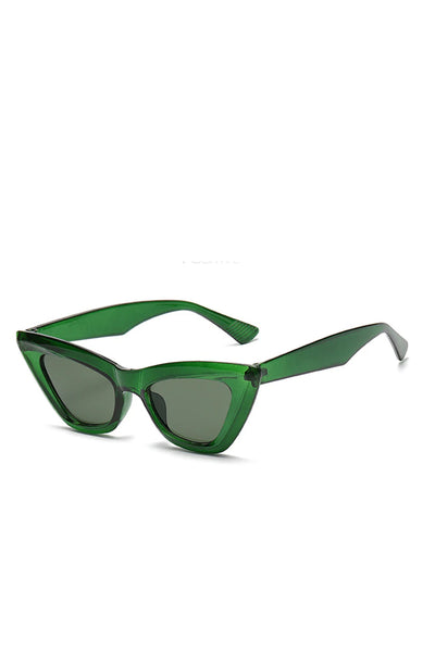 Green Cats Eye Sunglasses