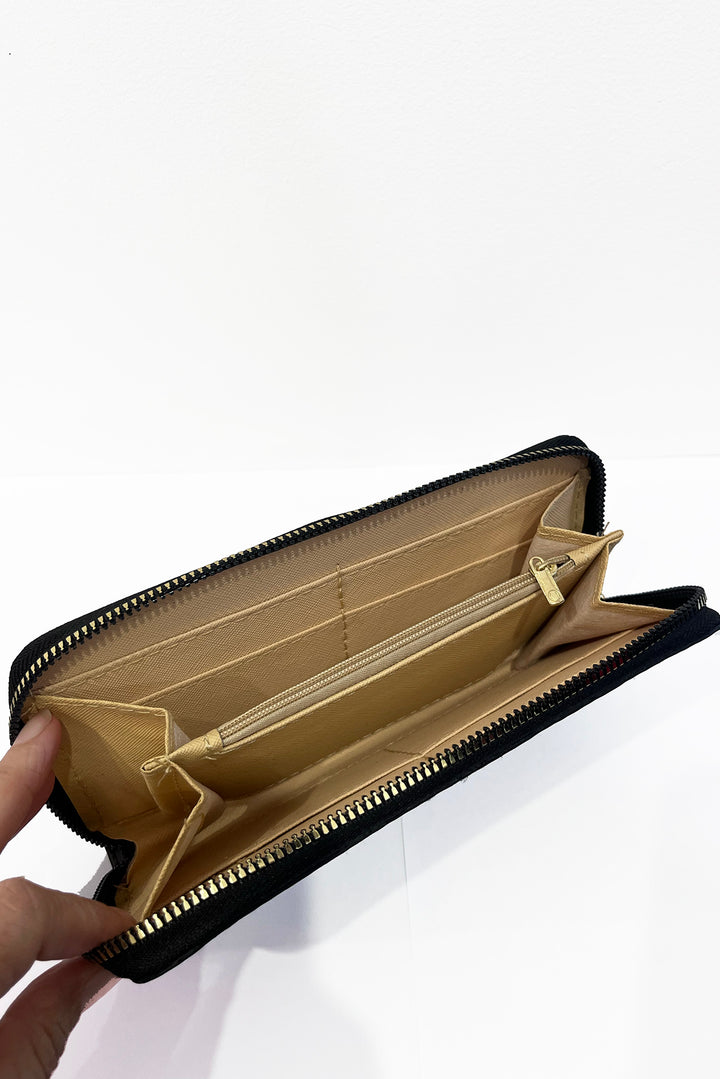 Heart Spiderweb Black Wallet