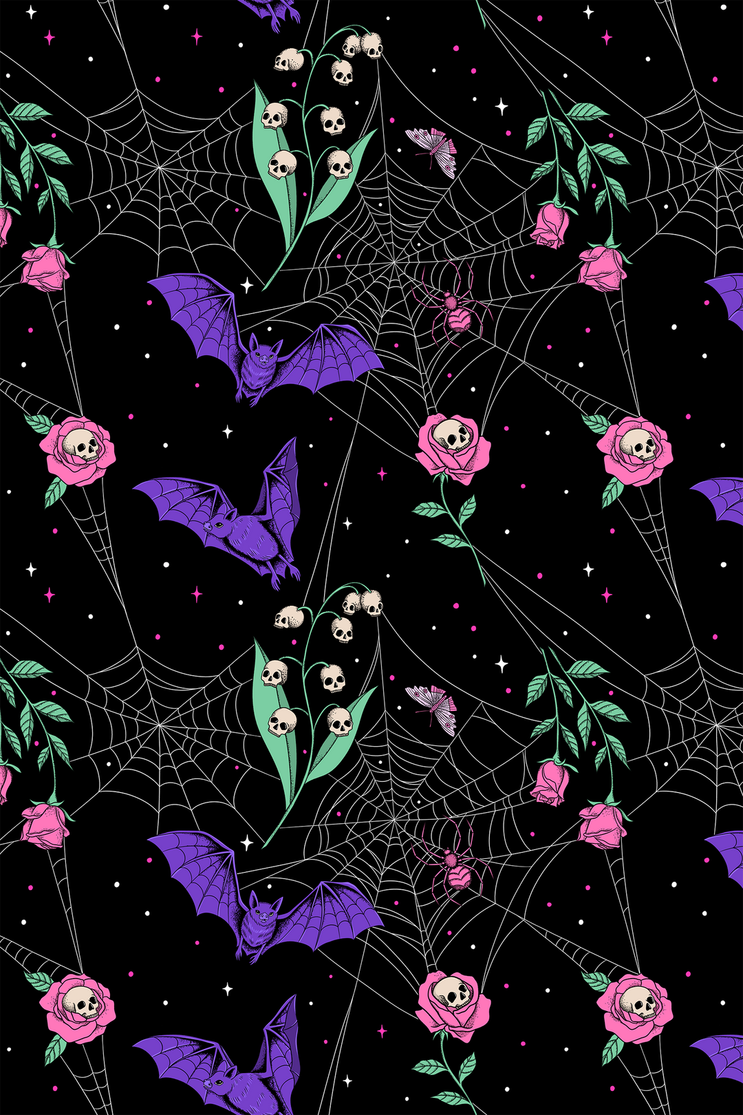 Night Garden Dark Floral Wiggle Dress