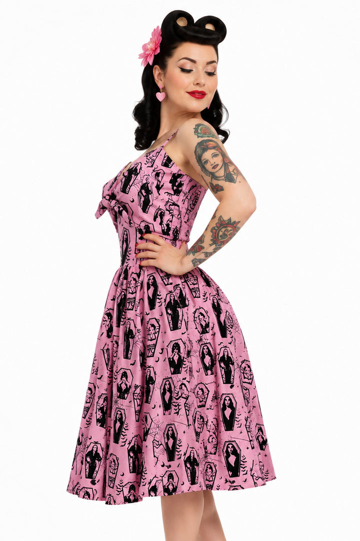 Pink Ghoul Gang Tie Dress