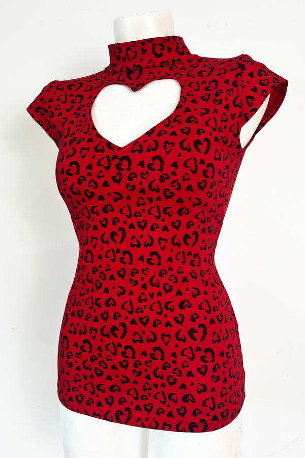 Small Red Heart Low Top
