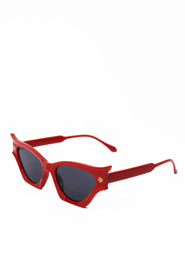 Red Goth Catseye Sunglasses