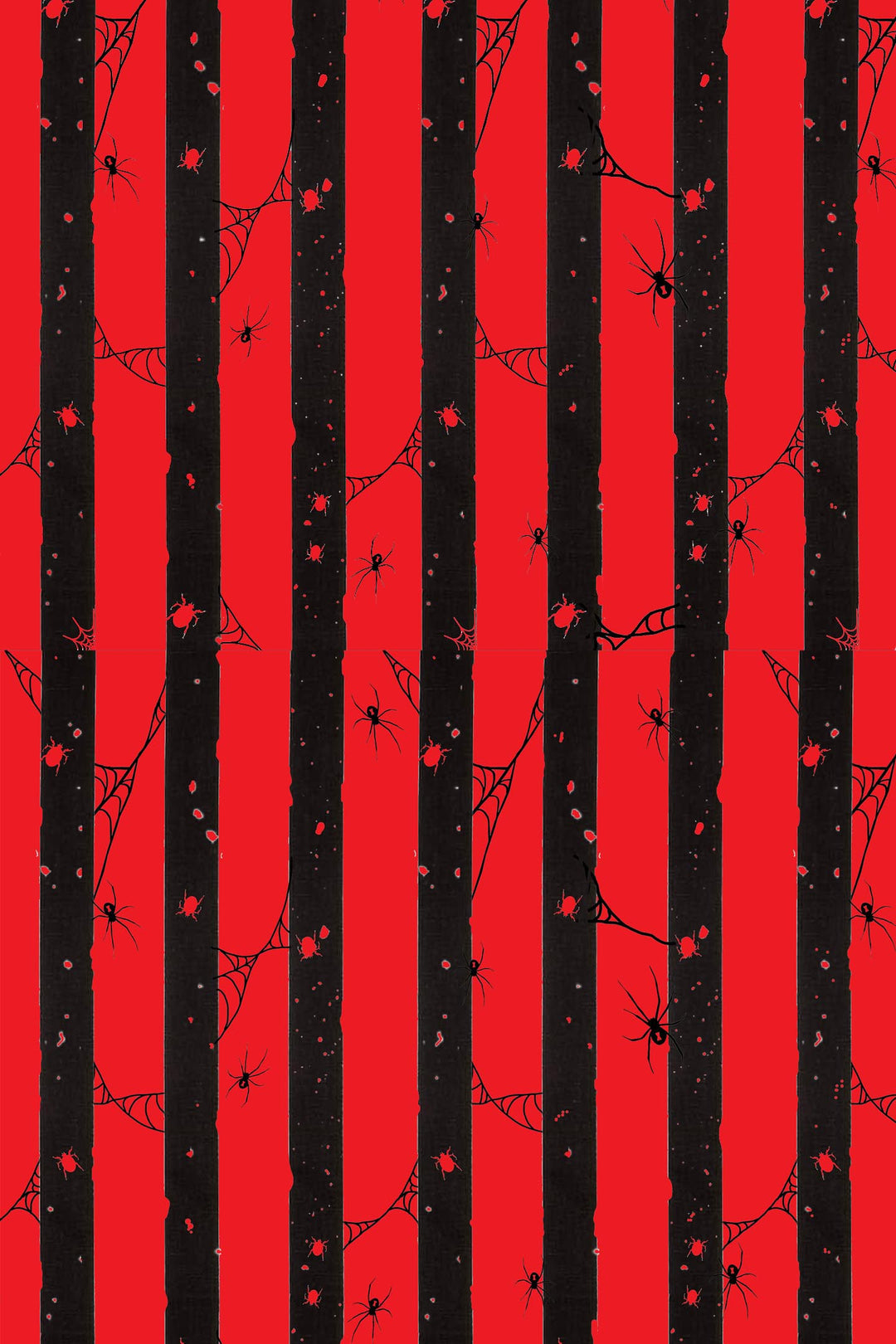 The Outlaw Black & Red Spooky Stripe Jumpsuit