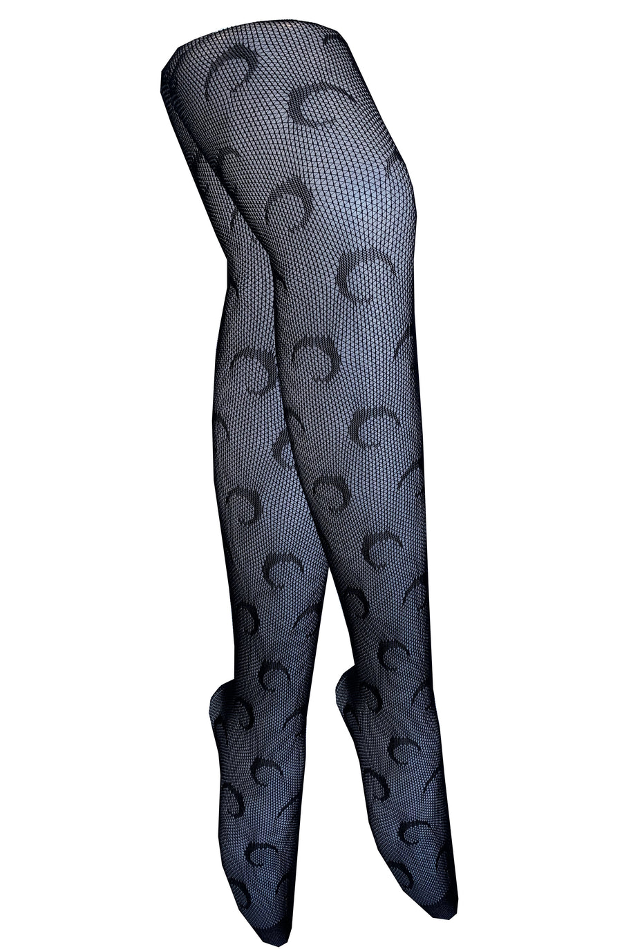 Fish Neck Stocking Skull fishnet stockings - Bonsai Kitten