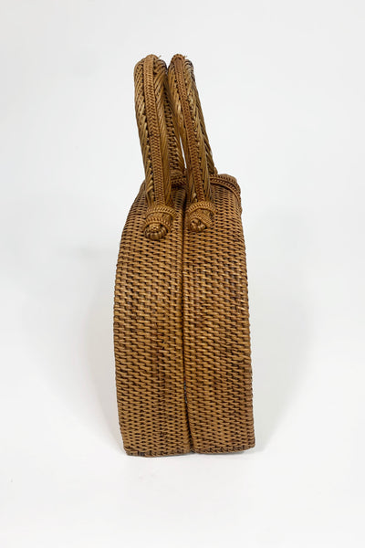 Tiki Vintage Basket Handbag