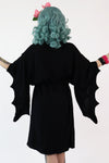 Nightfall Black Bat Vintage Robe