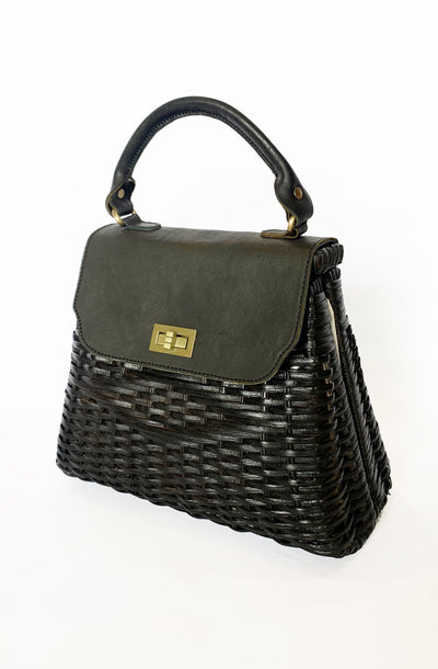 Black Darla Retro Handbag