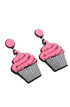 Cupcake earrings - Bonsai Kitten retro clothing, pin up clothing