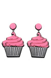 Cupcake earrings - Bonsai Kitten retro clothing, pin up clothing
