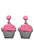 Cupcake earrings