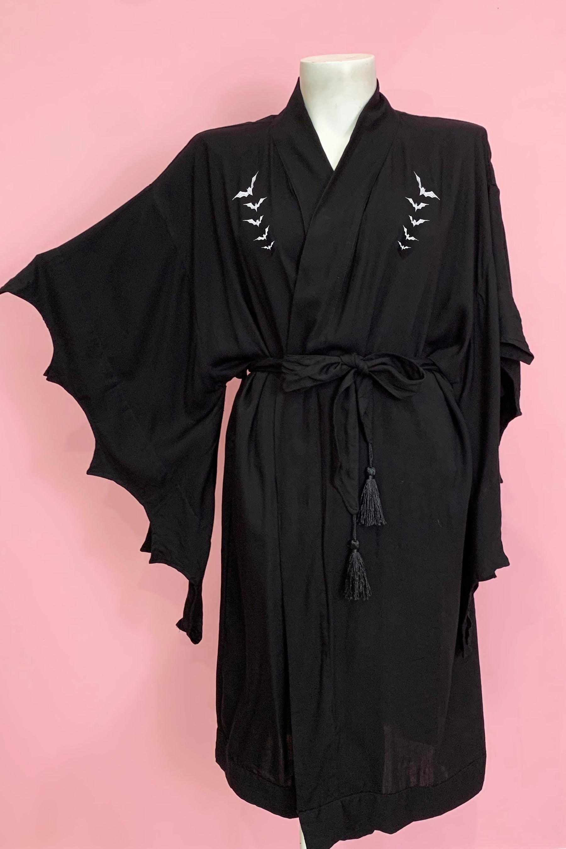 Nightfall Black Bat Vintage Gown