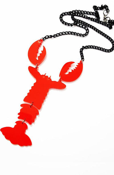 Lobster necklace - Bonsai Kitten retro clothing, pin up clothing
