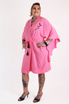 Nightfall Pink Bat Vintage Gown - Curvy