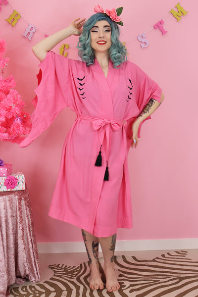 Nightfall Pink Bat Vintage Gown