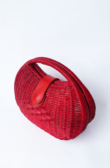 Retro Red Clutch Handbag