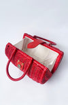 Vintage Style Rattan Handbag - red - Bonsai Kitten retro clothing