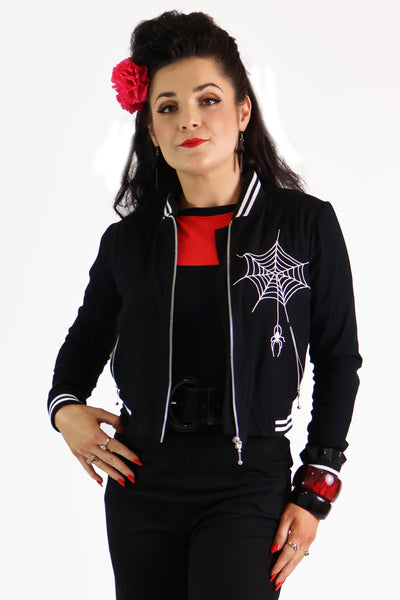 Black Widow Spiderweb Jacket