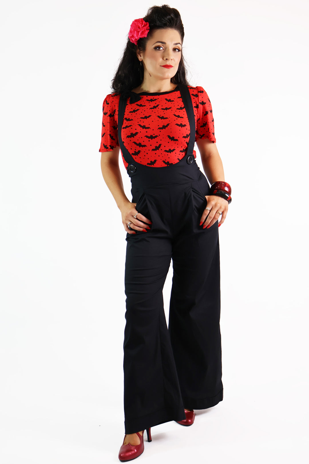 Black Suspender Swing Pants – Bonsai Kitten